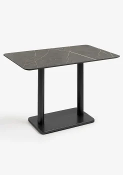 Brest bistrotafel marble onyx (120x75cm) kleur Zwart