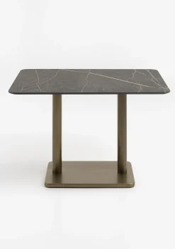 Brest bistrotafel marble onyx (120x75cm) kleur Goud