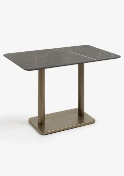Brest bistrotafel marble onyx (120x75cm) kleur Goud