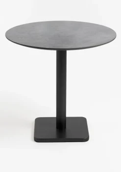 Brest bistrotafel stone (D80cm) in kleur Zwart van COCOmaison