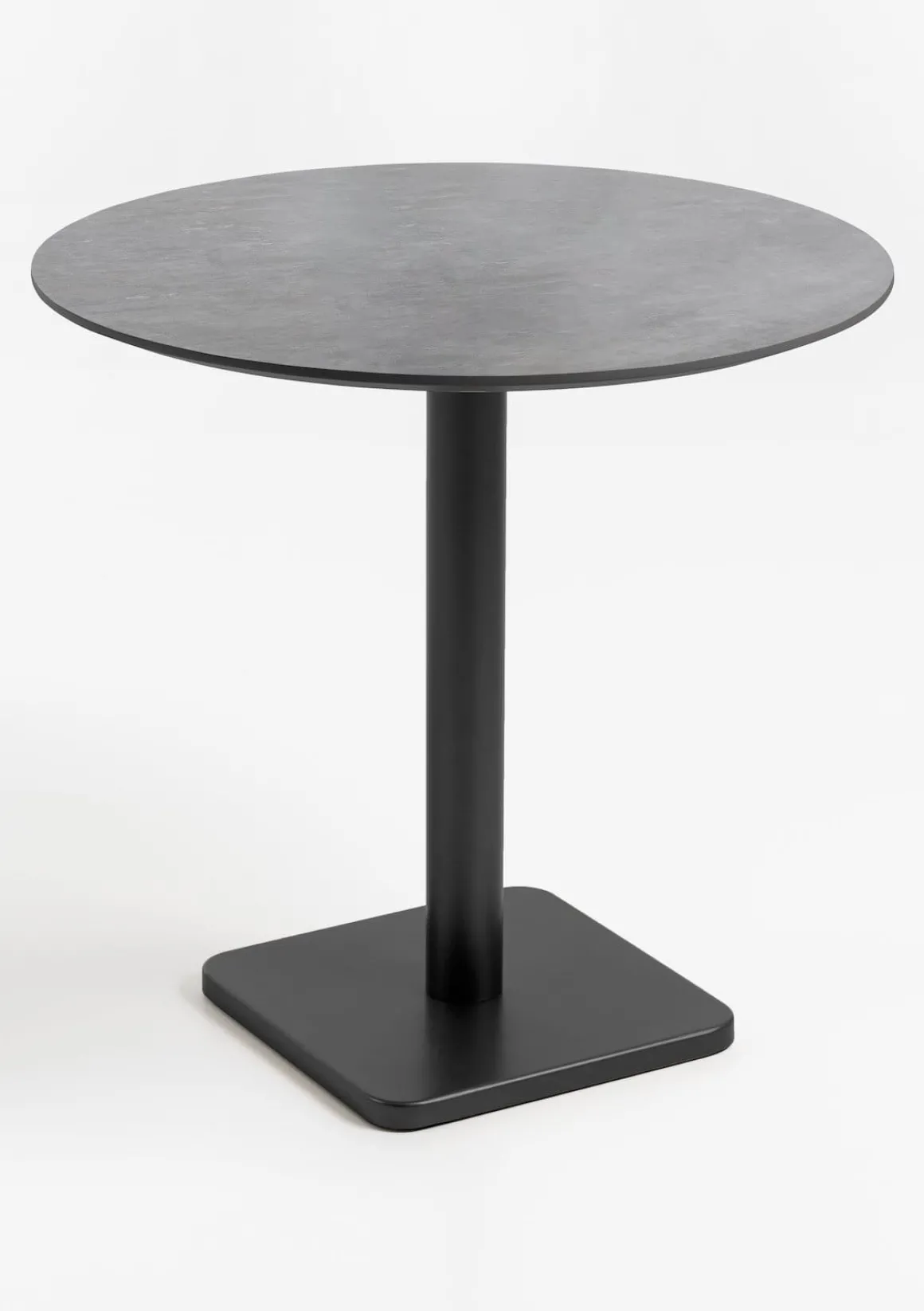 Brest bistrotafel stone (D80cm) in kleur Zwart van COCOmaison