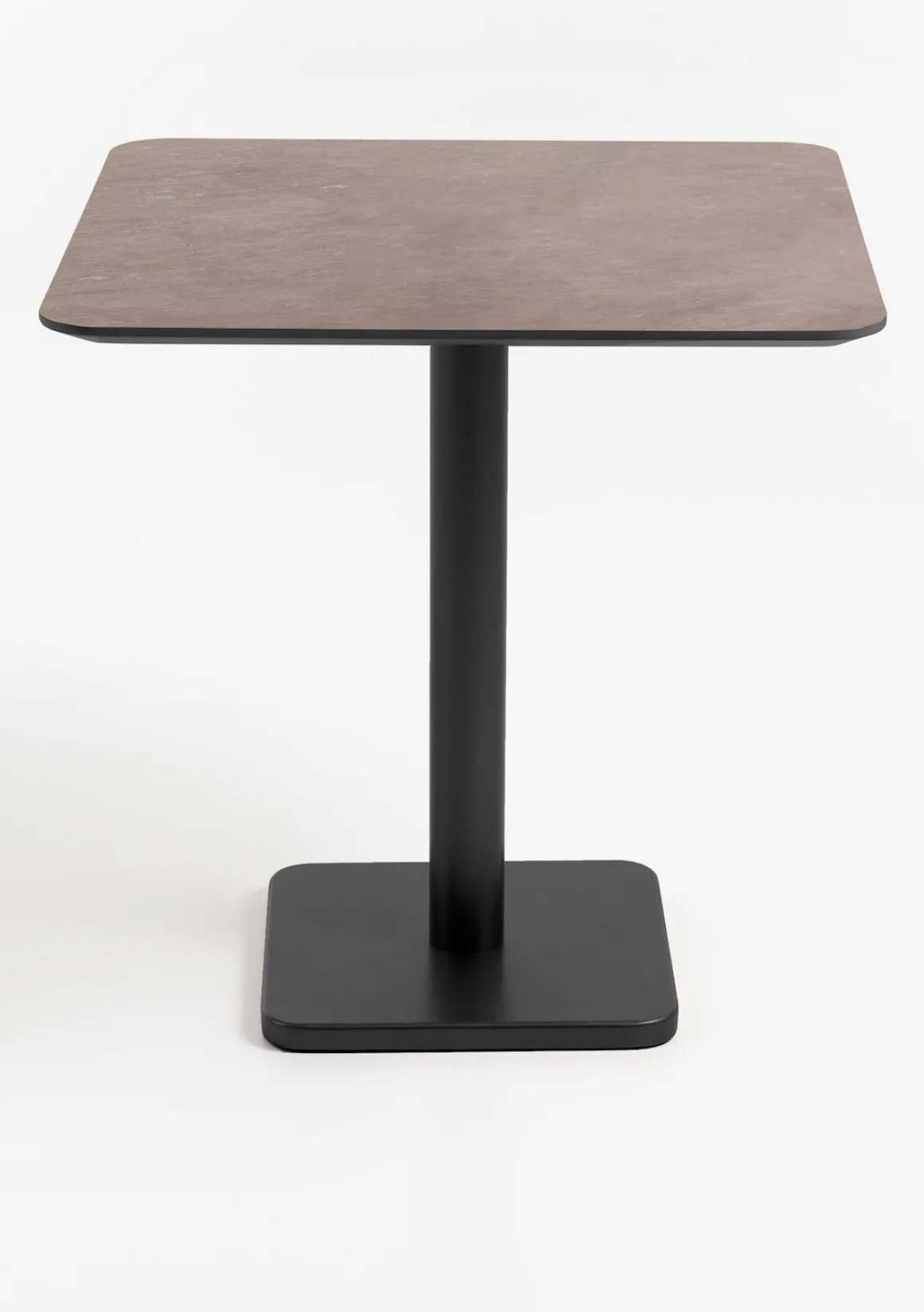 Brest bistrotafel stone rust (75x75cm) kleur Zwart