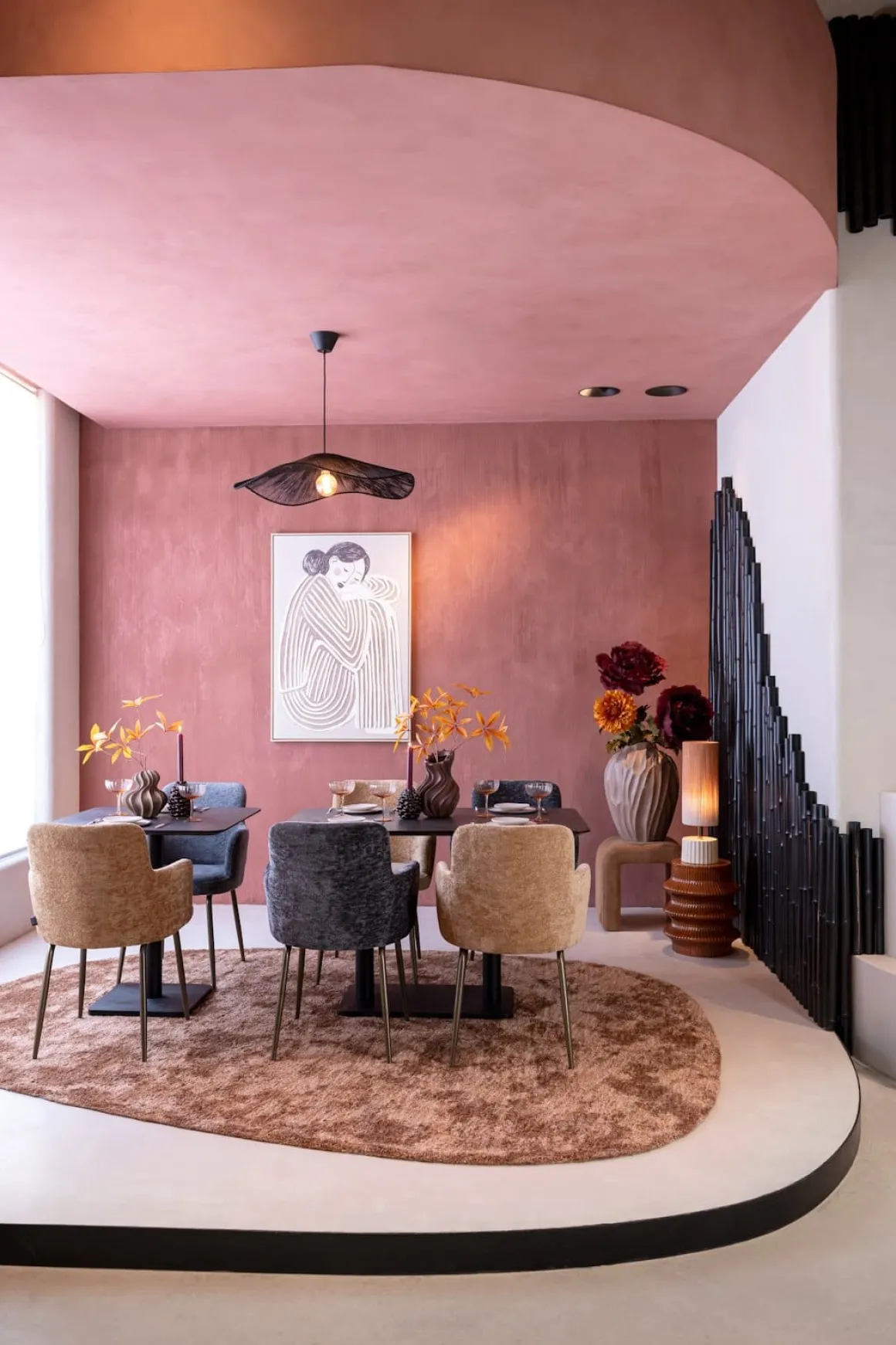 Brest bistrotafel stone (120x75cm) kleur Zwart van COCOmaison