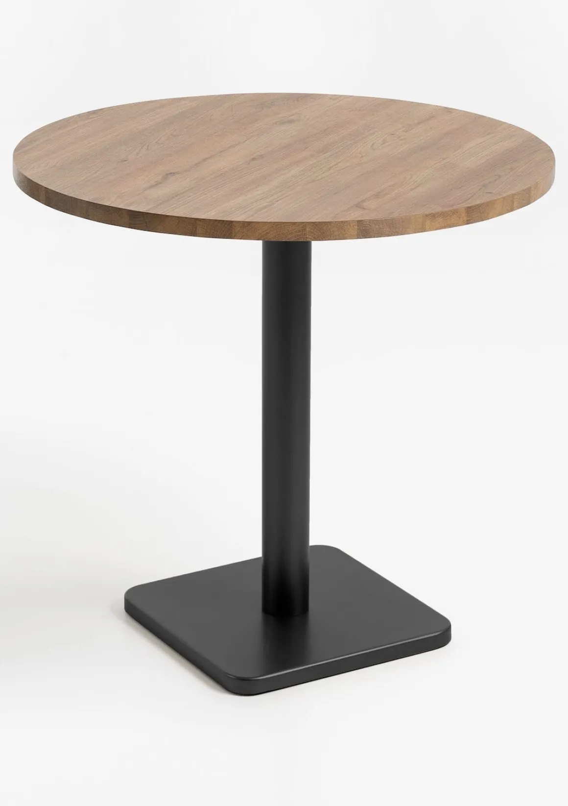 Brest bistrotafel vintage oak (D80cm) kleur Zwart