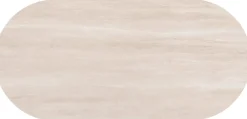 Brianto, eetkamertafel 210 x 100 cm - keramiek blad Travertin - Creme