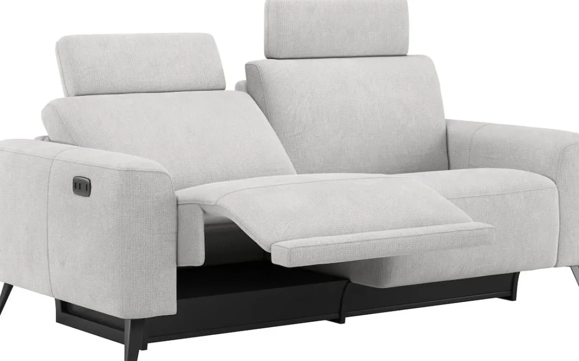 Carini, 2.5-zits - electrisch verstelbaar 2 x 1 motor - incl. 2-hoofdsteunen - bonellvering