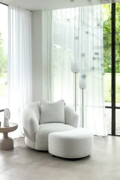 Cervos, fauteuil draaibaar - rond 100cm incl. 1 kussen 45x45