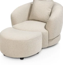 Cervos, fauteuil draaibaar - rond 100cm incl. 1 kussen 45x45