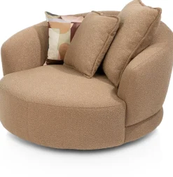 Cervos, fauteuil draaibaar - rond 130cm incl. 1 kussen 60x60 + 1 kussen 45x45