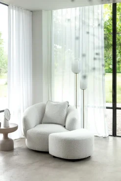 Cervos, poef/hocker bij fauteuil draaibaar klein