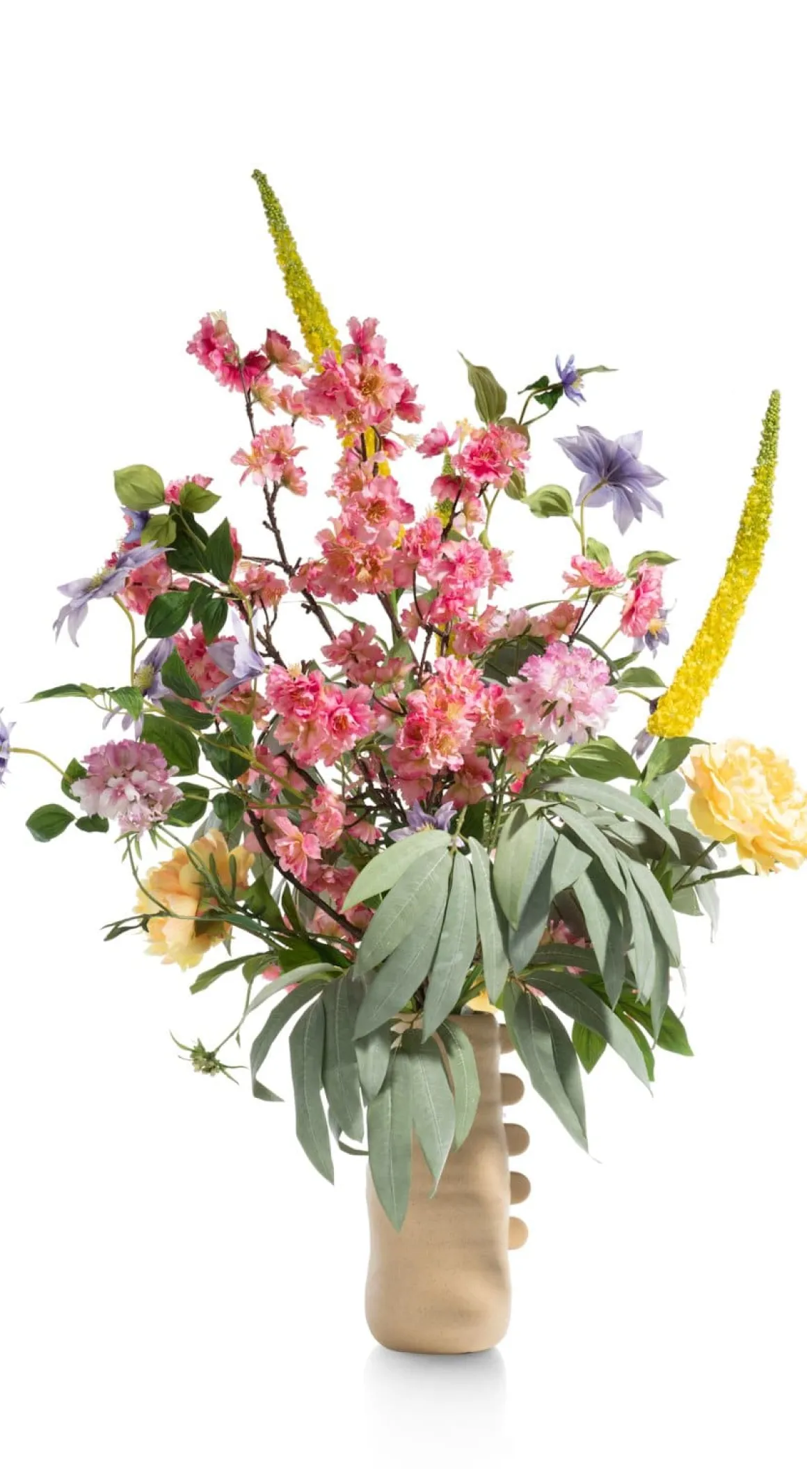 Cherry blossom spray kunstbloem roze H120cm - COCOmaison