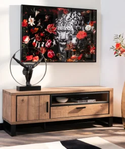 Circle Man beeld H58cm in de kleur Zwart - COCOmaison