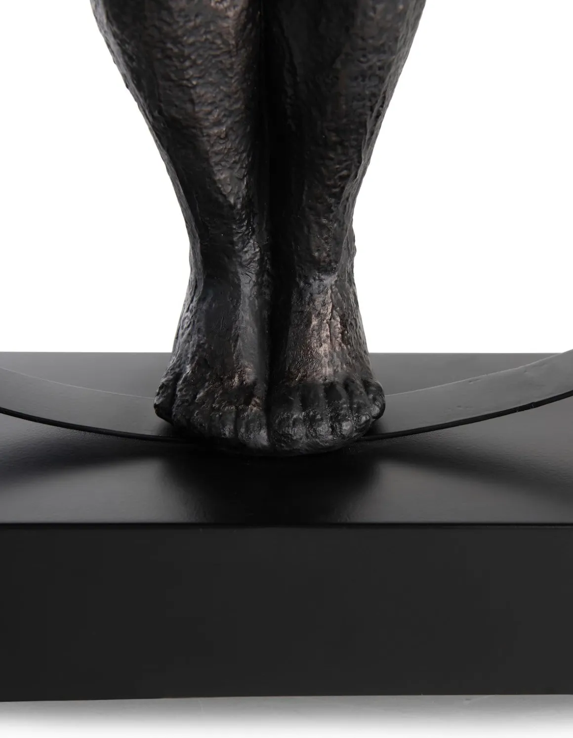 Circle Man beeld H58cm in de kleur Zwart - COCOmaison