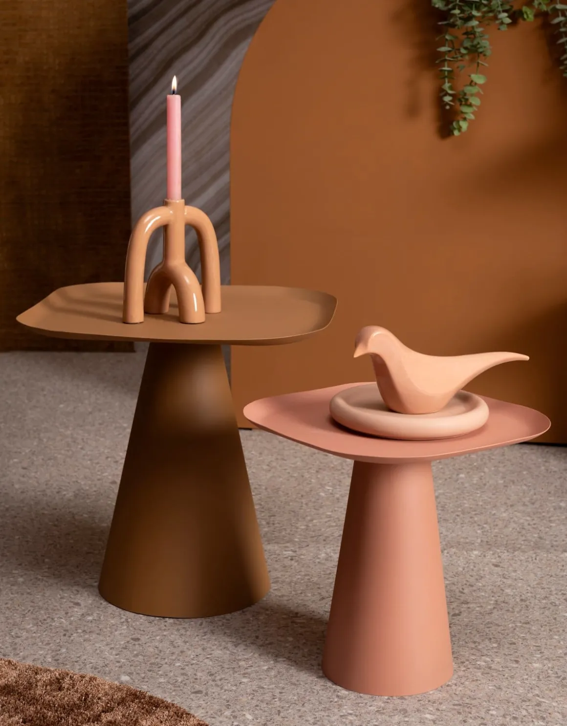 COCOmaison, Adele kandelaar H20cm - Oranje