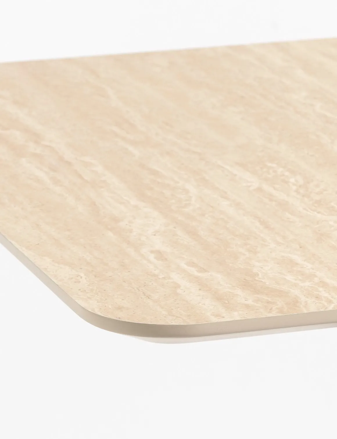 COCOmaison, Brest bistrotafel Travertine 120x75cm - Goud