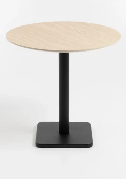 COCOmaison, Brest bistrotafel Travertine D80cm - zwart