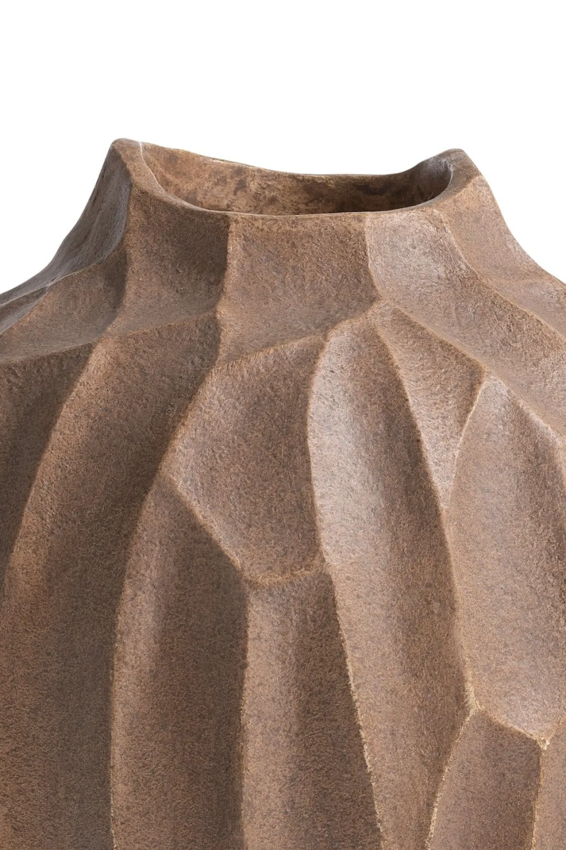 COCOmaison, Casper vaas H53cm - Bruin