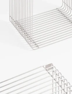 COCOmaison, Gus set van 2 wandrekken H35-40cm - Zilver