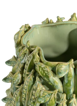 COCOmaison, Peas in a pot vaas H45cm - Groen