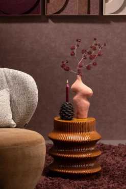 COCOmaison, Pine kandelaar H15cm - Bruin