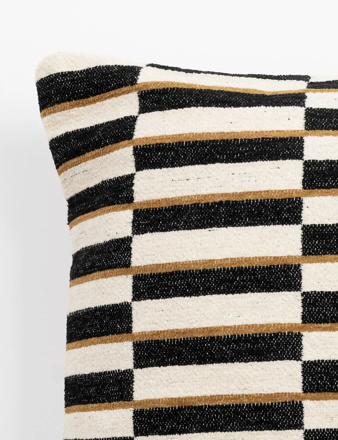 COCOmaison, Riff kussen 50x50cm - Zwart