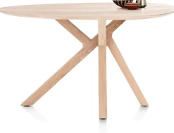 COSENZA bartafel 160 x 115 cm (h: 92 cm) - naturel eiken