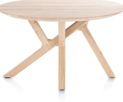 COSENZA eetkamertafel rond 130 cm - naturel eiken