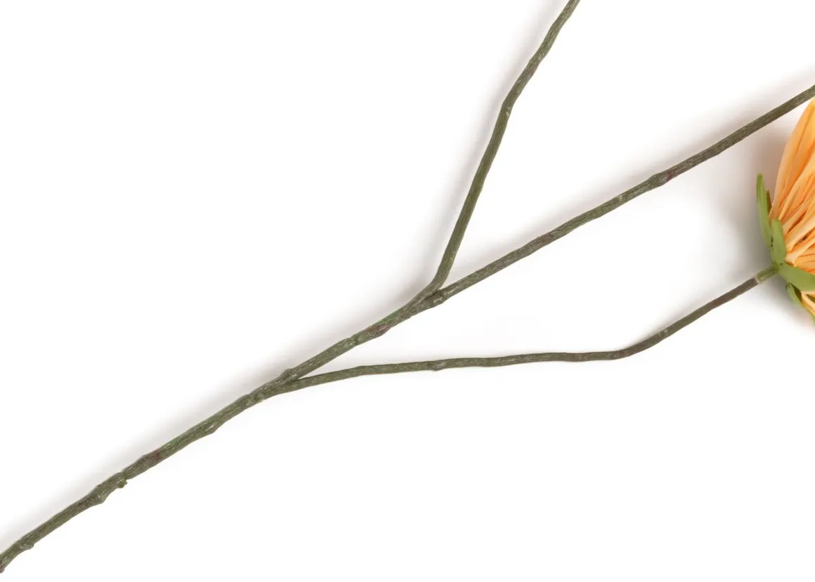 Dahlia Spider Spray kunstbloem (H75cm) in de kleur Oranje