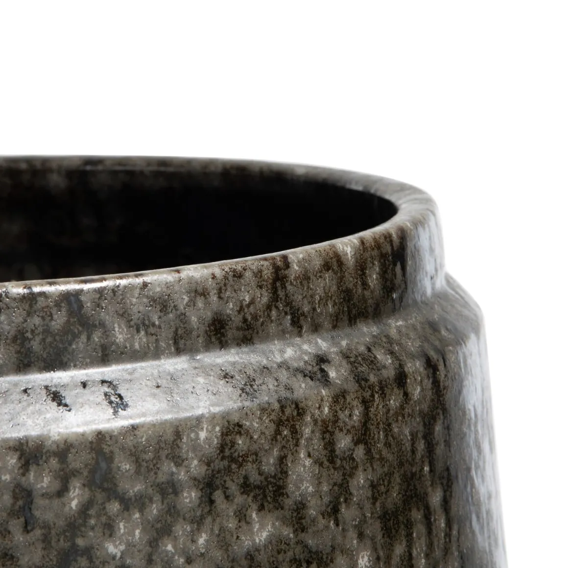 Dalila pot H36cm in de kleur Zwart - COCOmaison