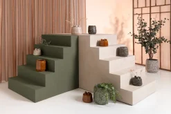 Dalila pot H28cm in de kleur Zwart - COCOmaison