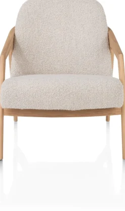 Dante fauteuil gestoffeerd in de kleur Crème - XOOON