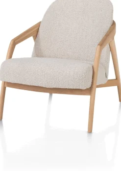 Dante fauteuil gestoffeerd in de kleur Crème - XOOON