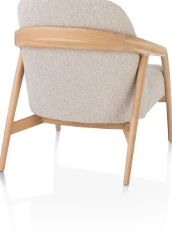 Dante fauteuil gestoffeerd in de kleur Crème - XOOON