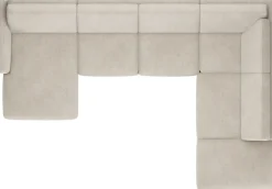 Dawson, Longchair links - 2,5 zits zonder armen - ottomane rechts