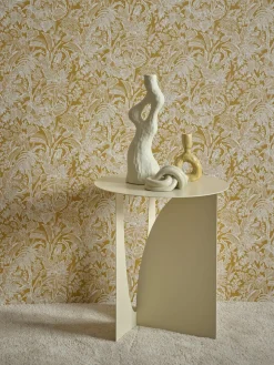 Debra abstracte vaas creme wit H32cm - COCOmaison