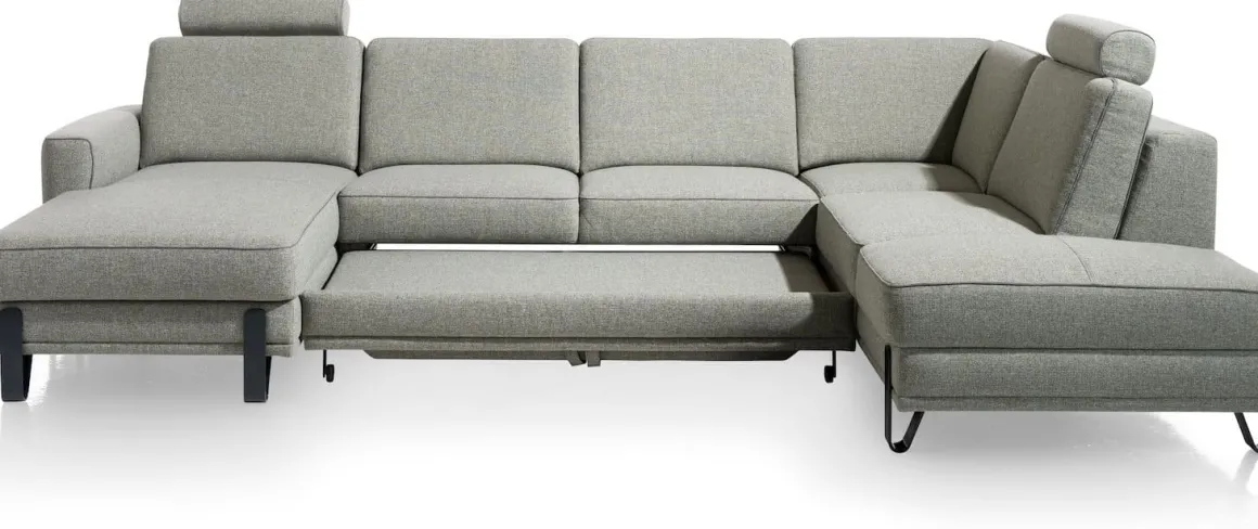 Denver, Longchair links - 2,5 zits - ottomane rechts