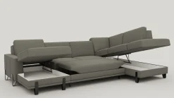 Denver, U-bank rechts - Livigno - grijs