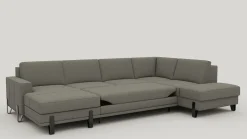 Denver, U-bank rechts - Livigno - grijs