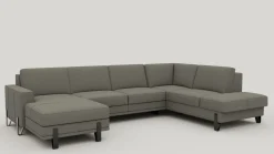 Denver, U-bank rechts - Livigno - grijs