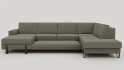 Denver, U-bank rechts - Livigno - grijs