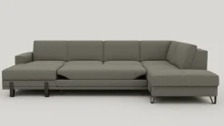 Denver, U-bank rechts - Livigno - grijs