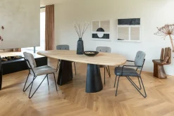 Design eetkamerstoel "JUNE" - Taupe - XOOON