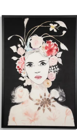 Dior Flower schilderij in de kleur Multi Color - COCOmaison