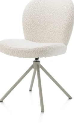 Eetkamerstoel Jaxon (draaibaar) in de kleur Ivoor - XOOON