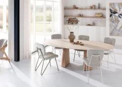 Eetkamerstoel June met frame in de kleur Crème - XOOON