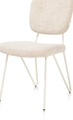 Eetkamerstoel June met frame in de kleur Crème - XOOON