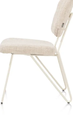 Eetkamerstoel June met frame in de kleur Crème - XOOON