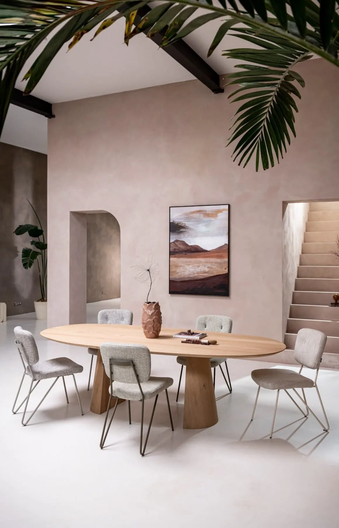 Eetkamerstoel June met frame in de kleur Groen - XOOON