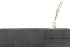 Elements 3-deurs eikenfineer dressoir met lades 240cm