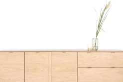 Elements 3-deurs eikenfineer dressoir met lades 240cm